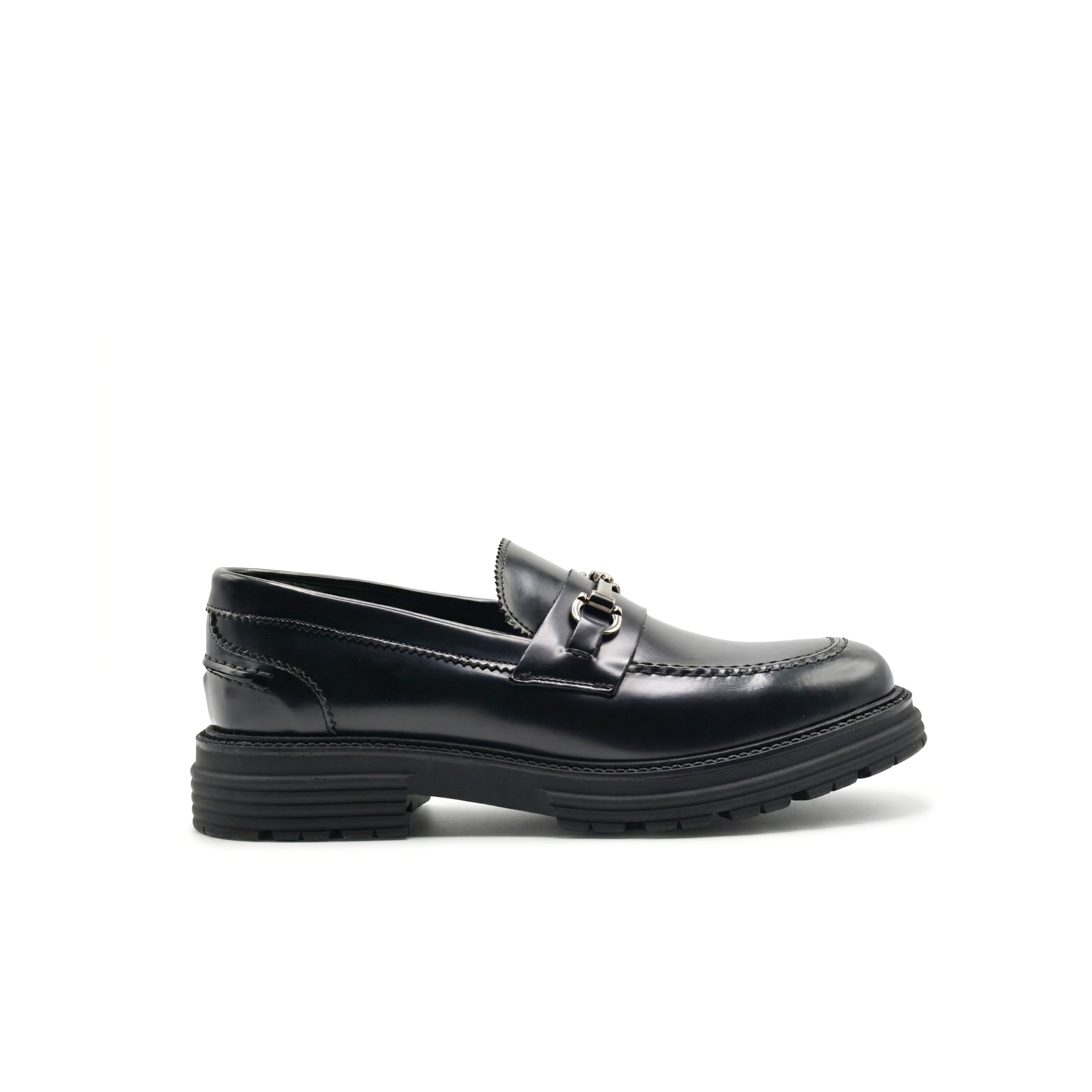Mocasin Morris para Hombre con Hebilla en Piel Genuina Abrasivada