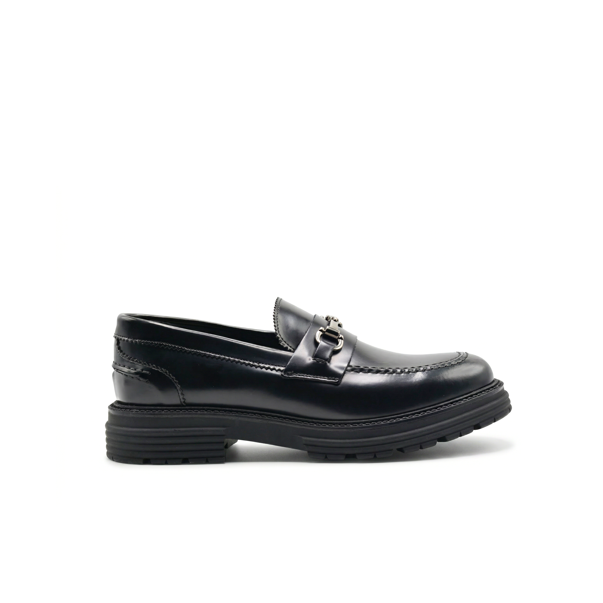 Mocasin Morris para Hombre con Hebilla en Piel Genuina Abrasivada