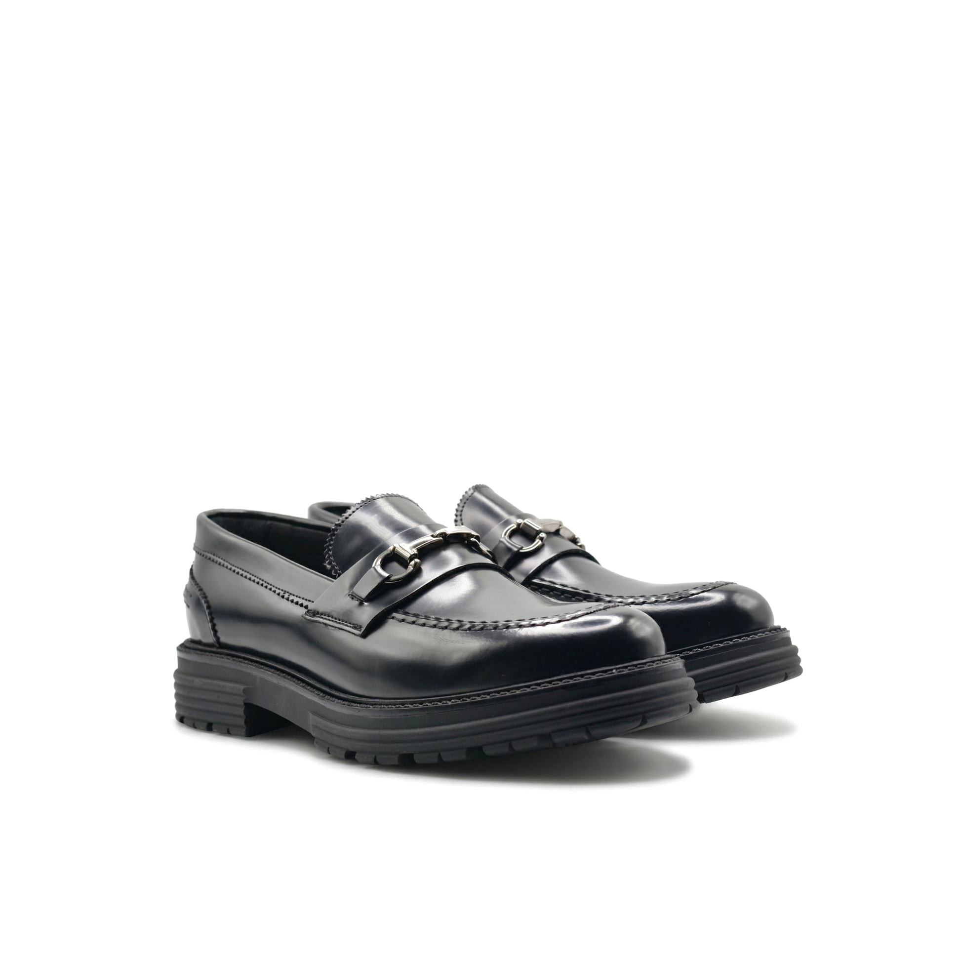 Mocasin Morris para Hombre con Hebilla en Piel Genuina Abrasivada