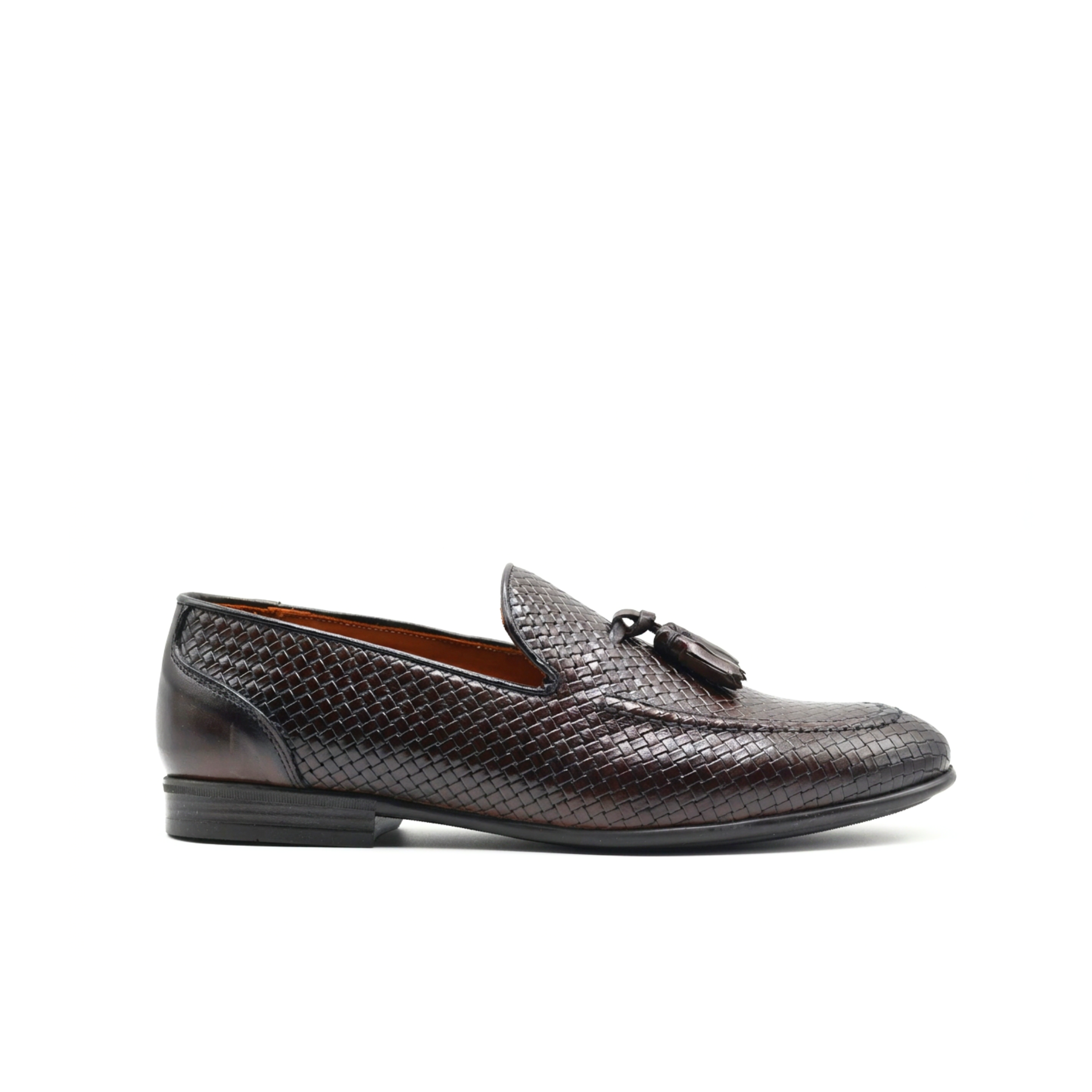 Mocasín de Hombre Iris en Piel Tejida