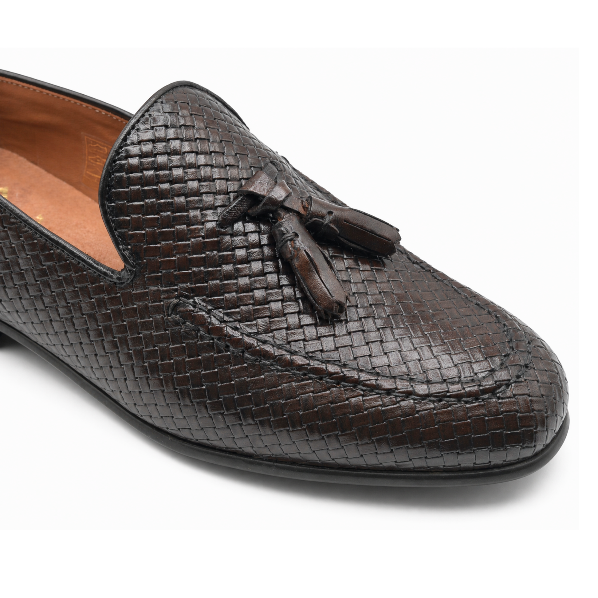Mocasín de Hombre Iris en Piel Tejida