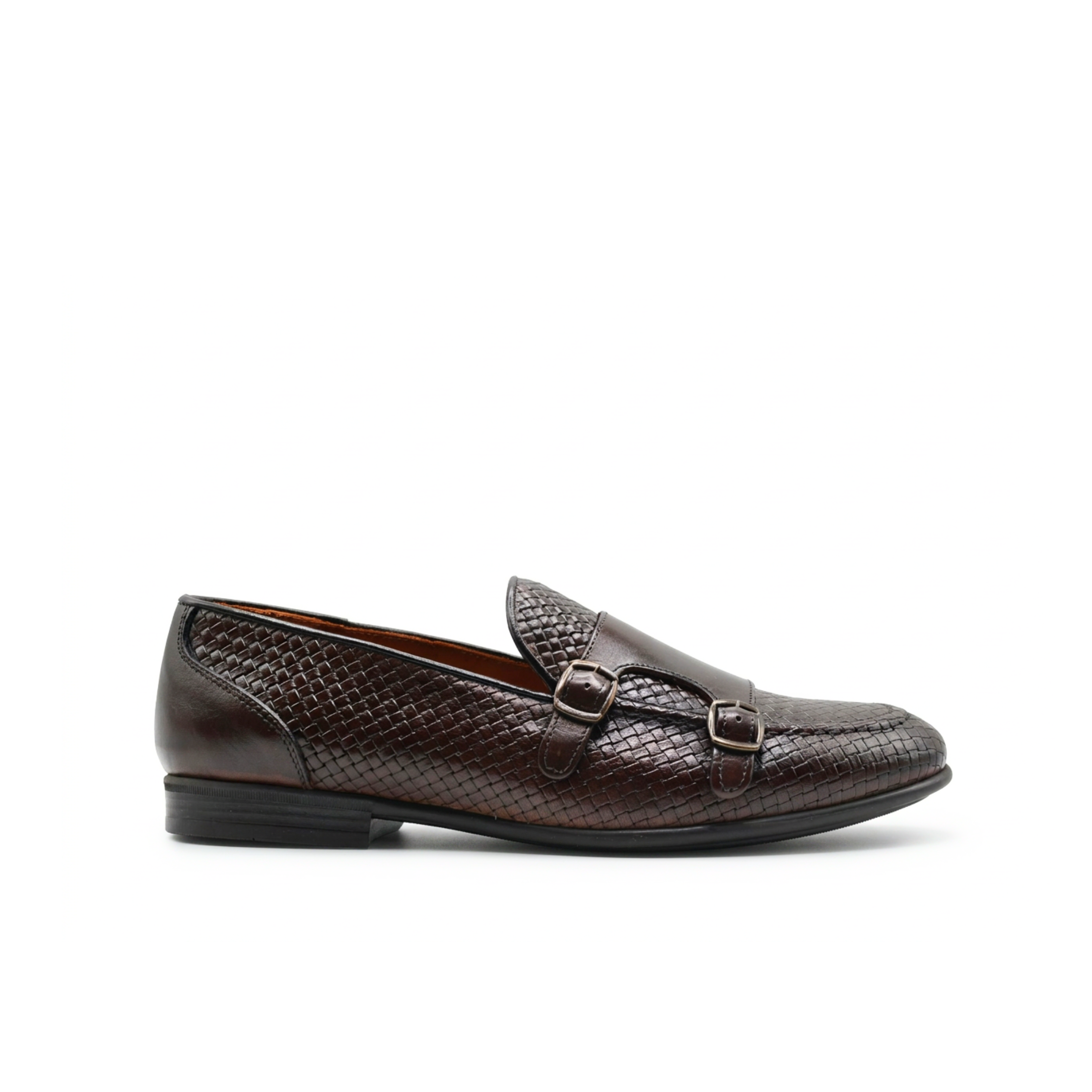 Mocasín River para Hombre en Piel Tejida
