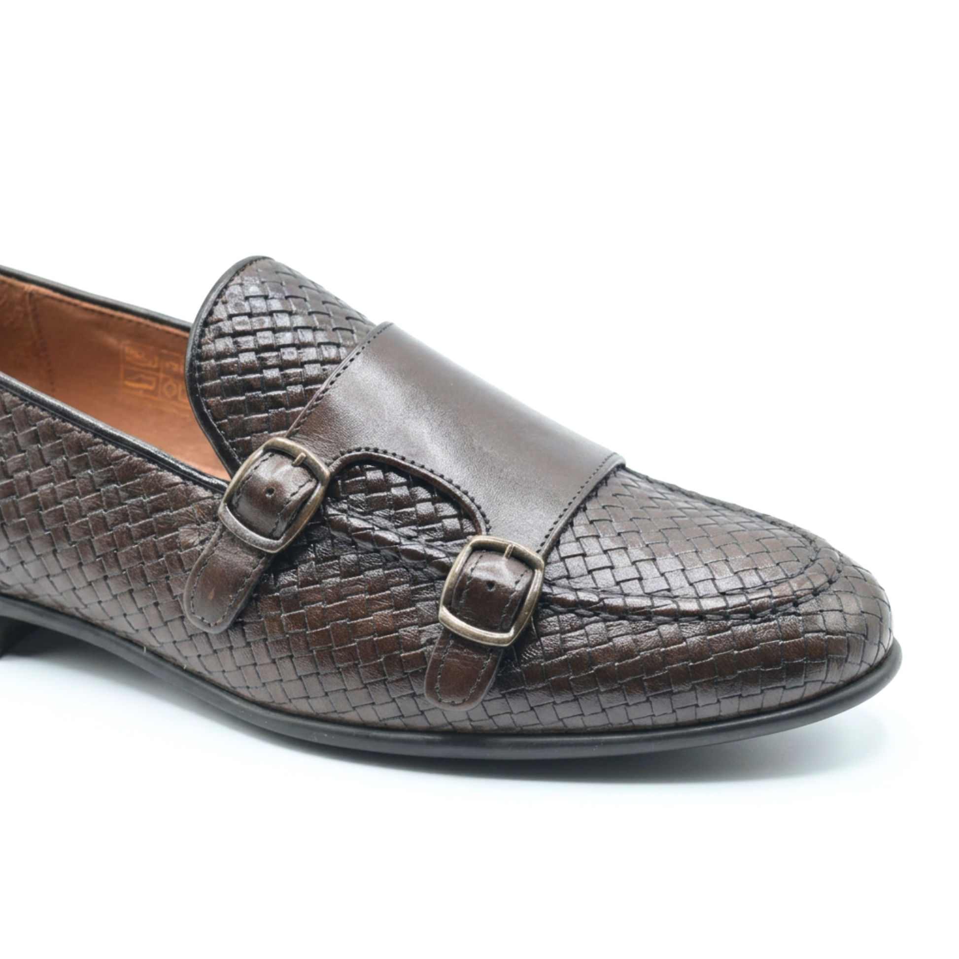 Mocasín River para Hombre en Piel Tejida