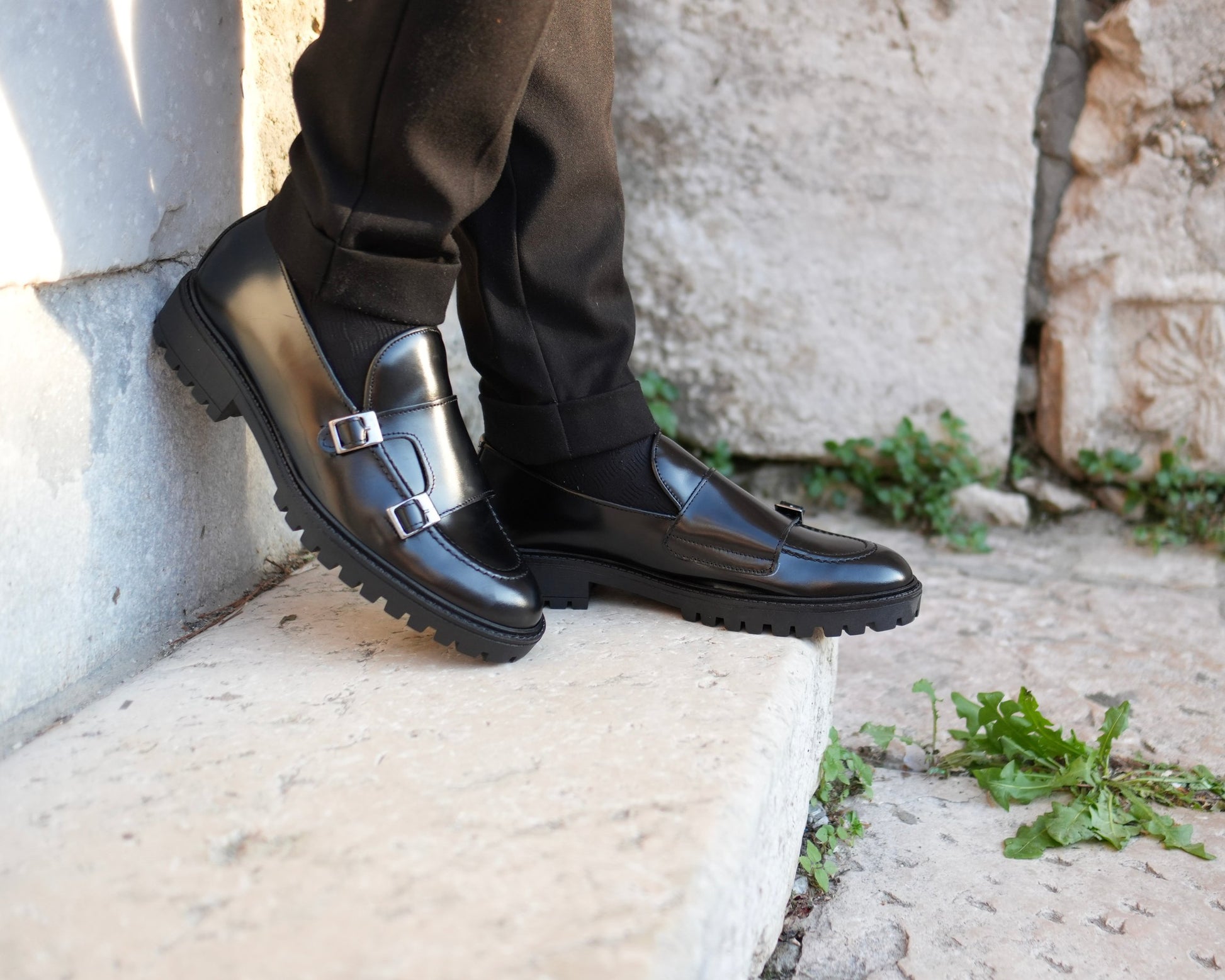 Mocasín Jonhson para Hombre en Piel Auténtica Desgastada