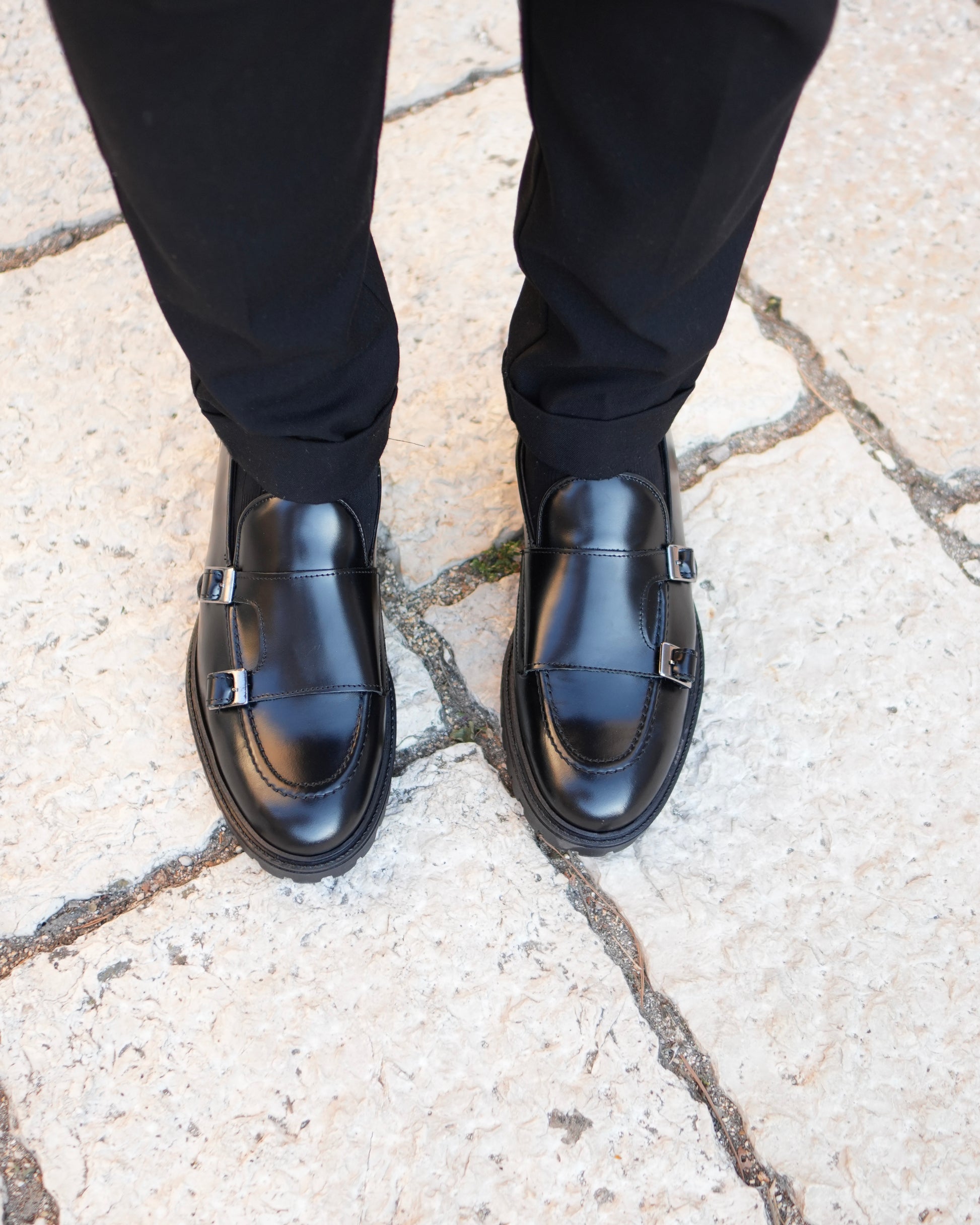 Mocasín Jonhson para Hombre en Piel Auténtica Desgastada