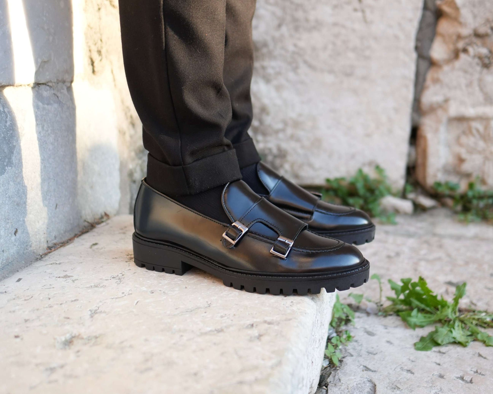 Mocasín Jonhson para Hombre en Piel Auténtica Desgastada