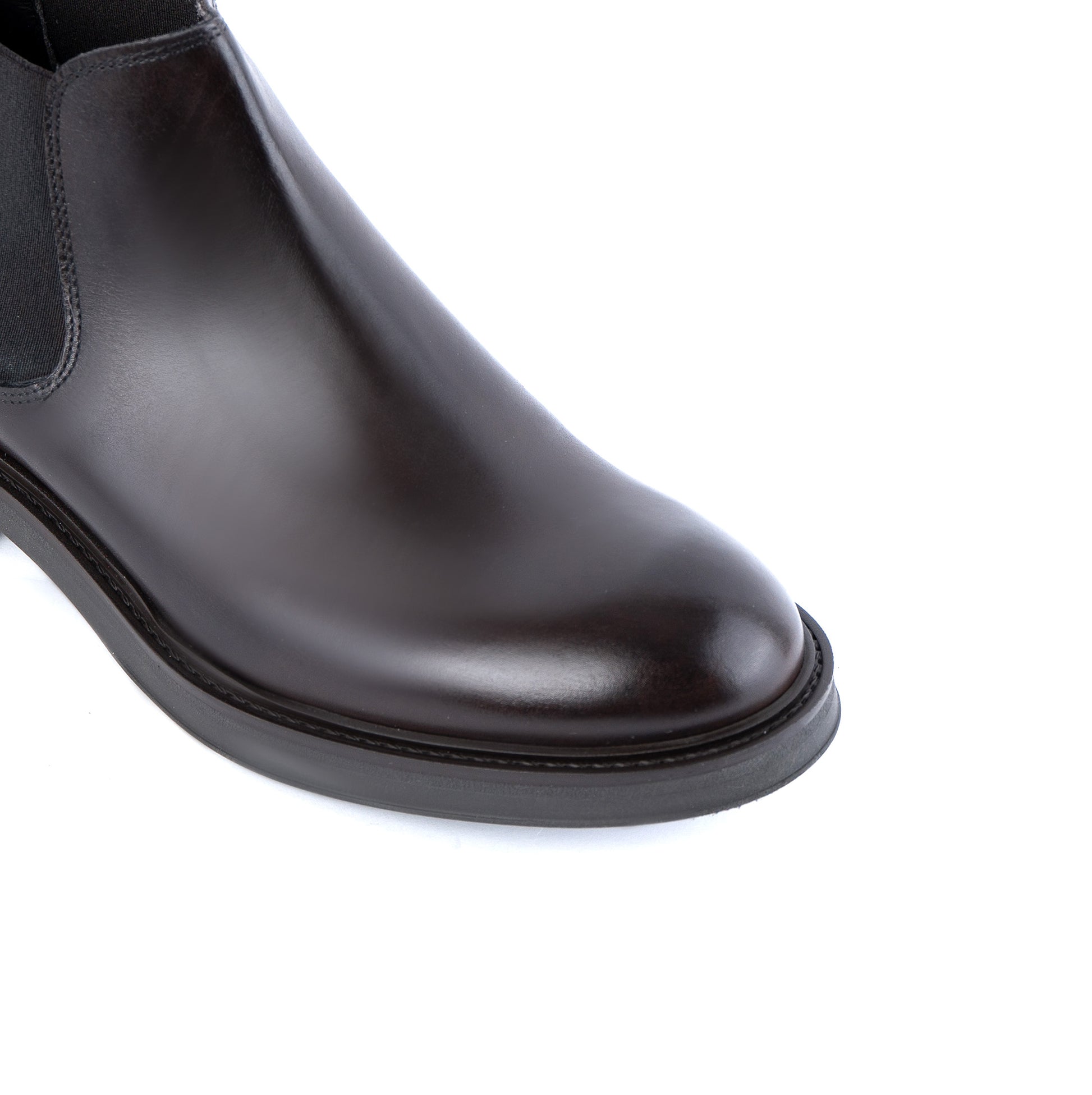 Beatles Bota corta para hombre en piel auténtica