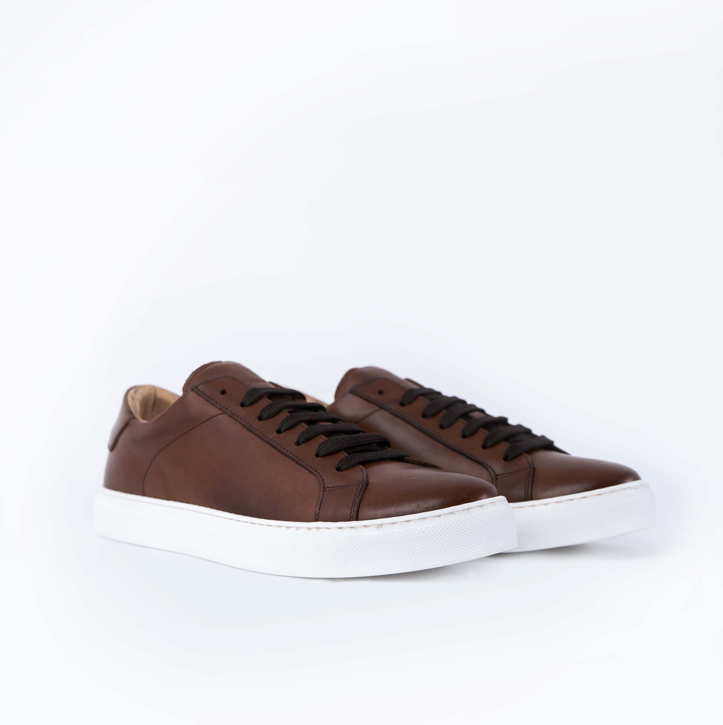 Zapatillas Fusion para hombre bajas en piel auténtica botolada