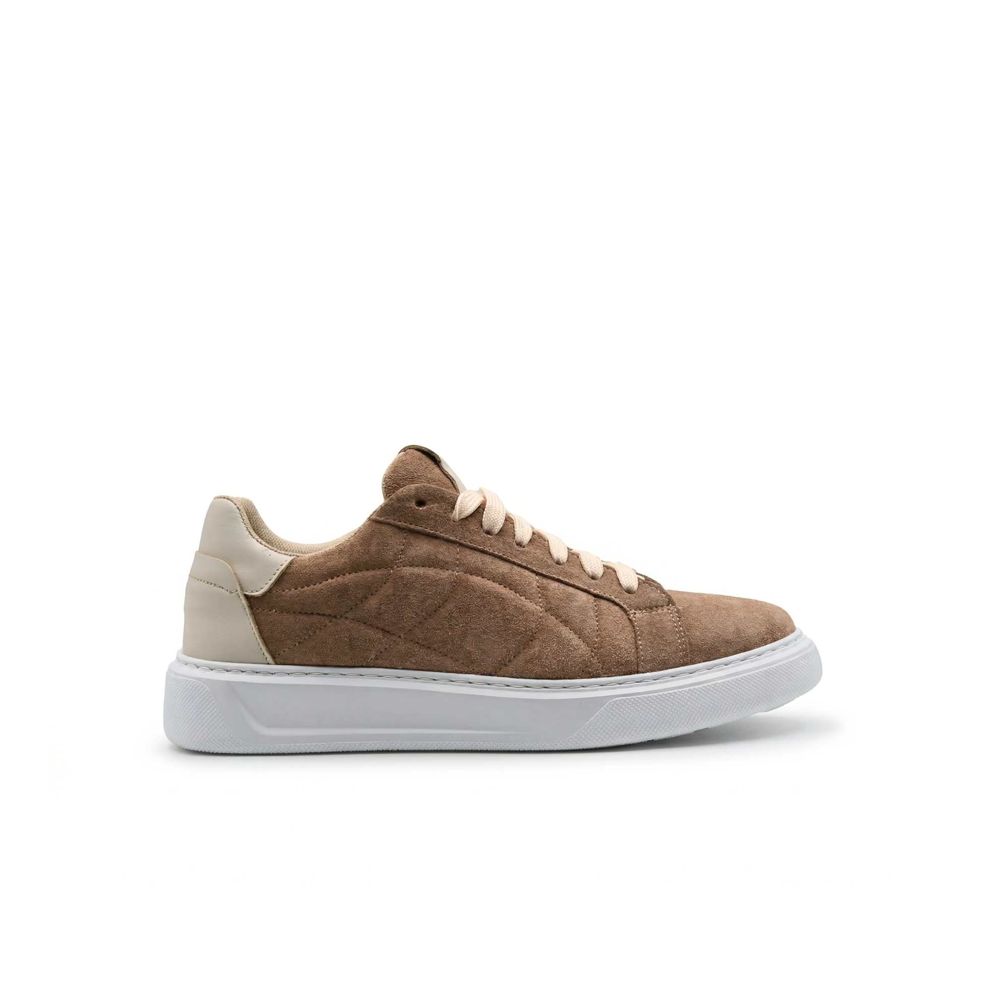 Zapatillas Orion para hombre en ante con suela blanca