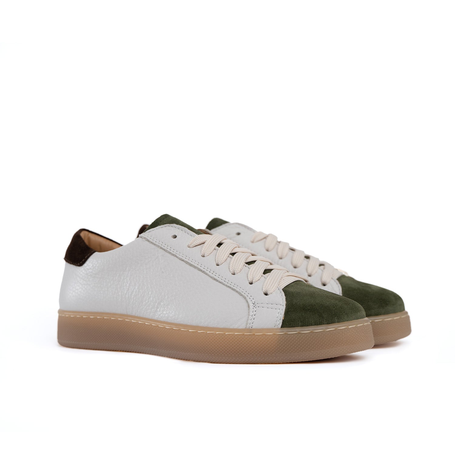 Zapatillas Urbanas Hombre Piel Genuina Botolada Inserciones de Ante