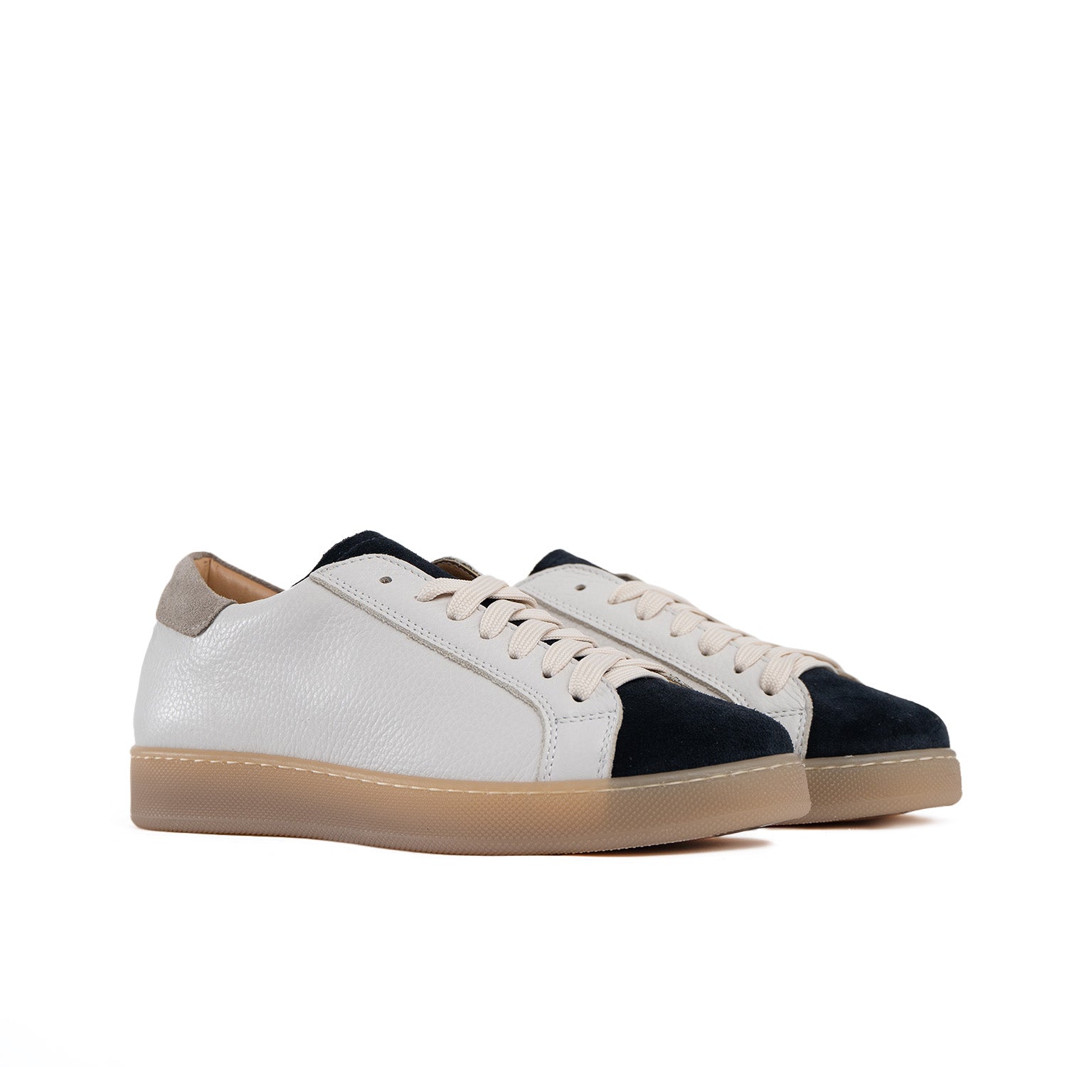 Zapatillas Urbanas Hombre Piel Genuina Botolada Inserciones de Ante
