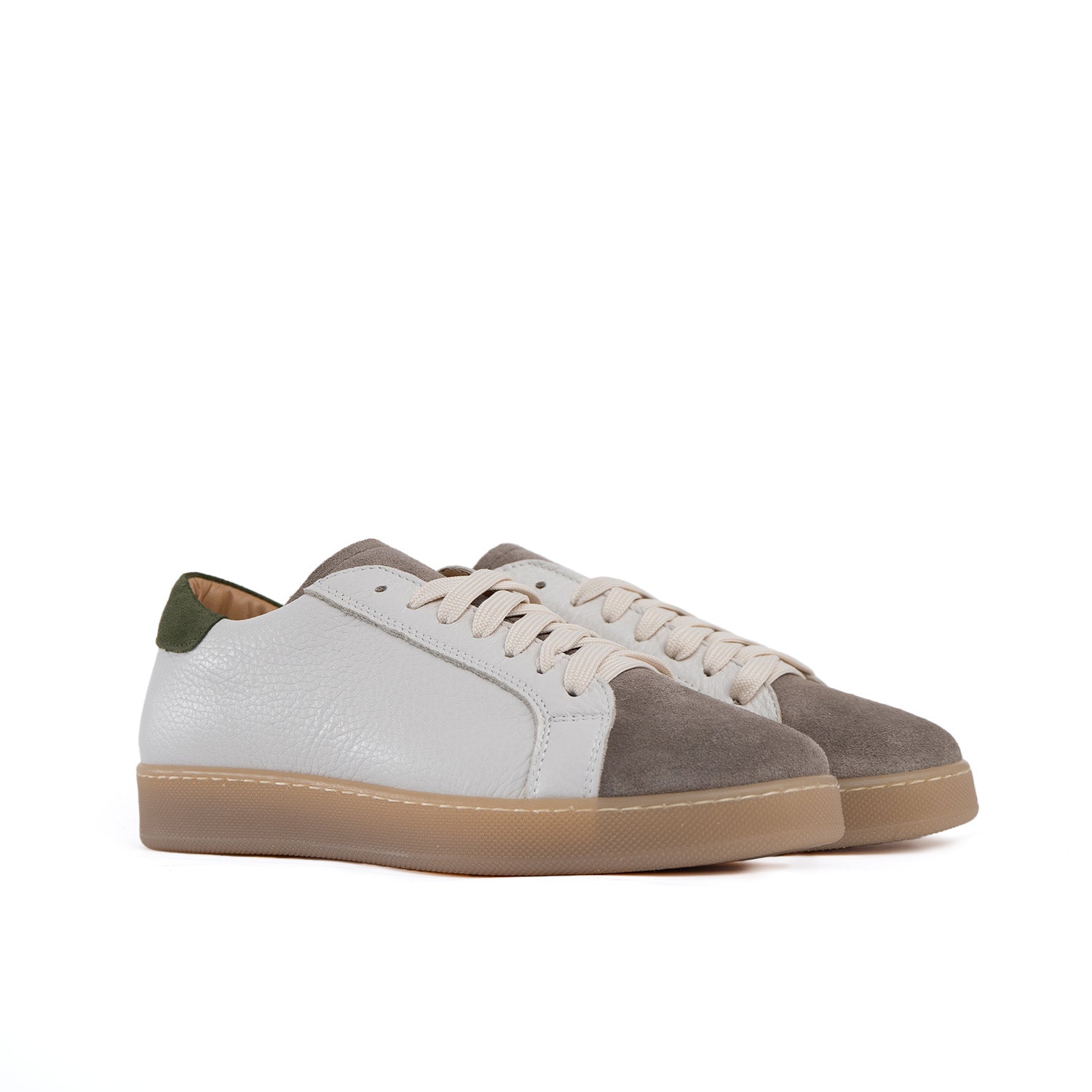 Zapatillas Urbanas Hombre Piel Genuina Botolada Inserciones de Ante