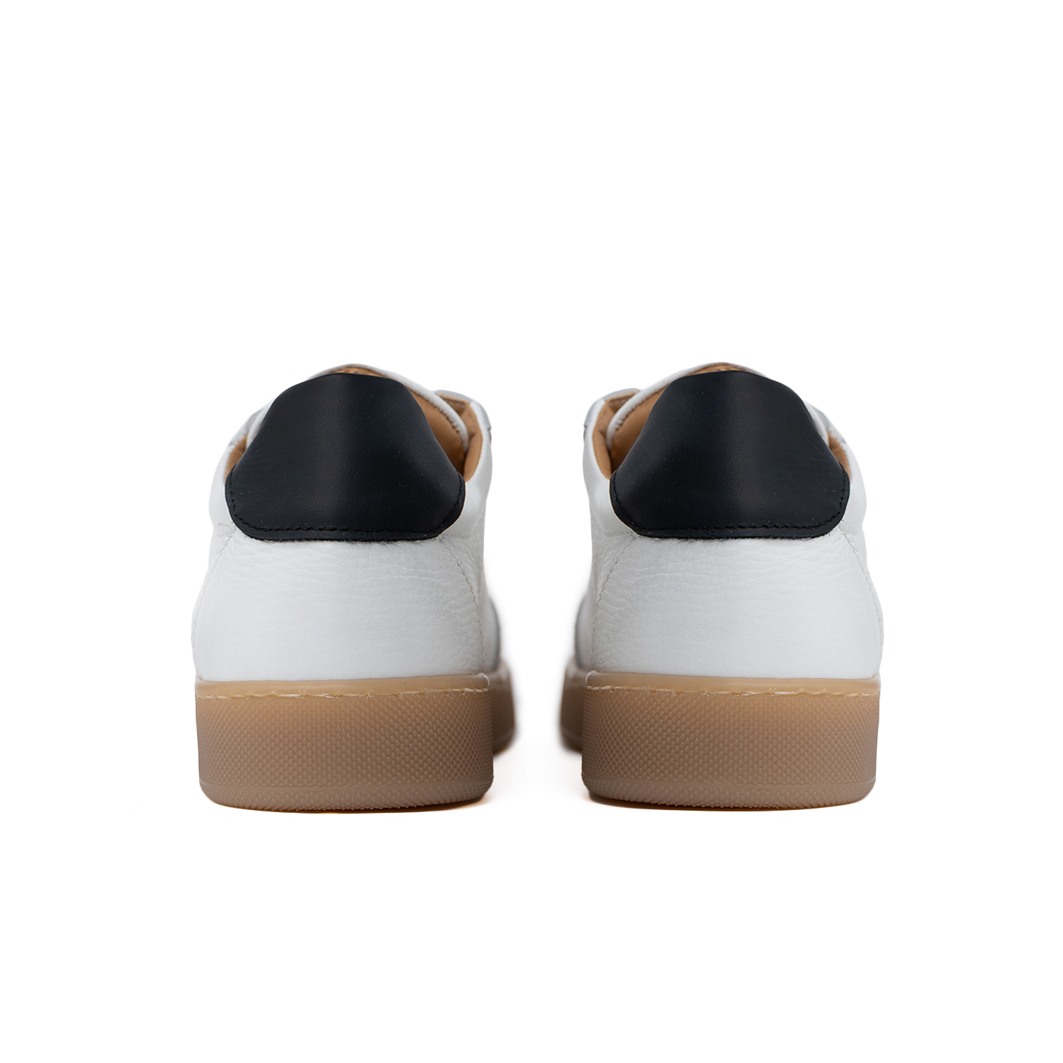 Zapatillas Fusion fondo ámbar claro para hombre en piel auténtica botolada