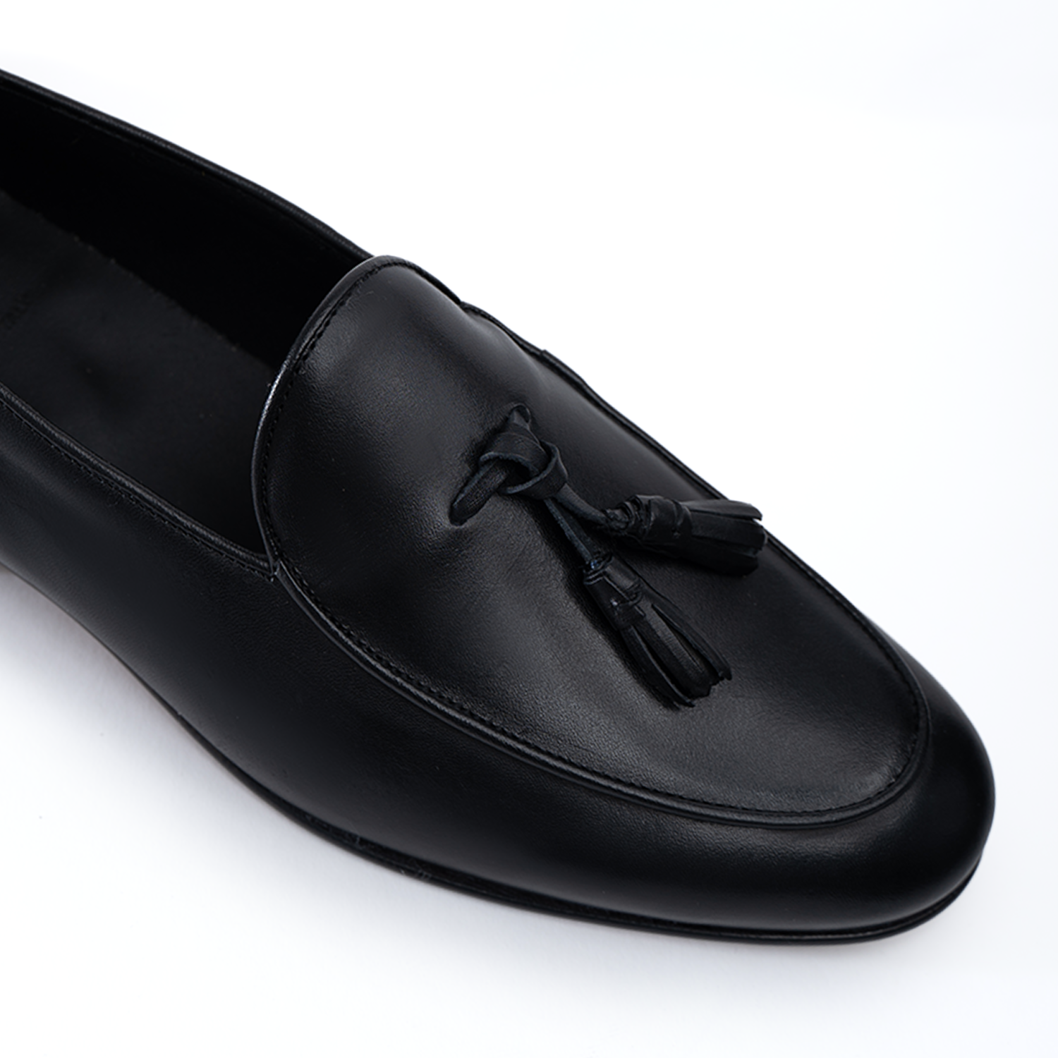 Mocasín de lujo para hombre en piel con suela de cuero