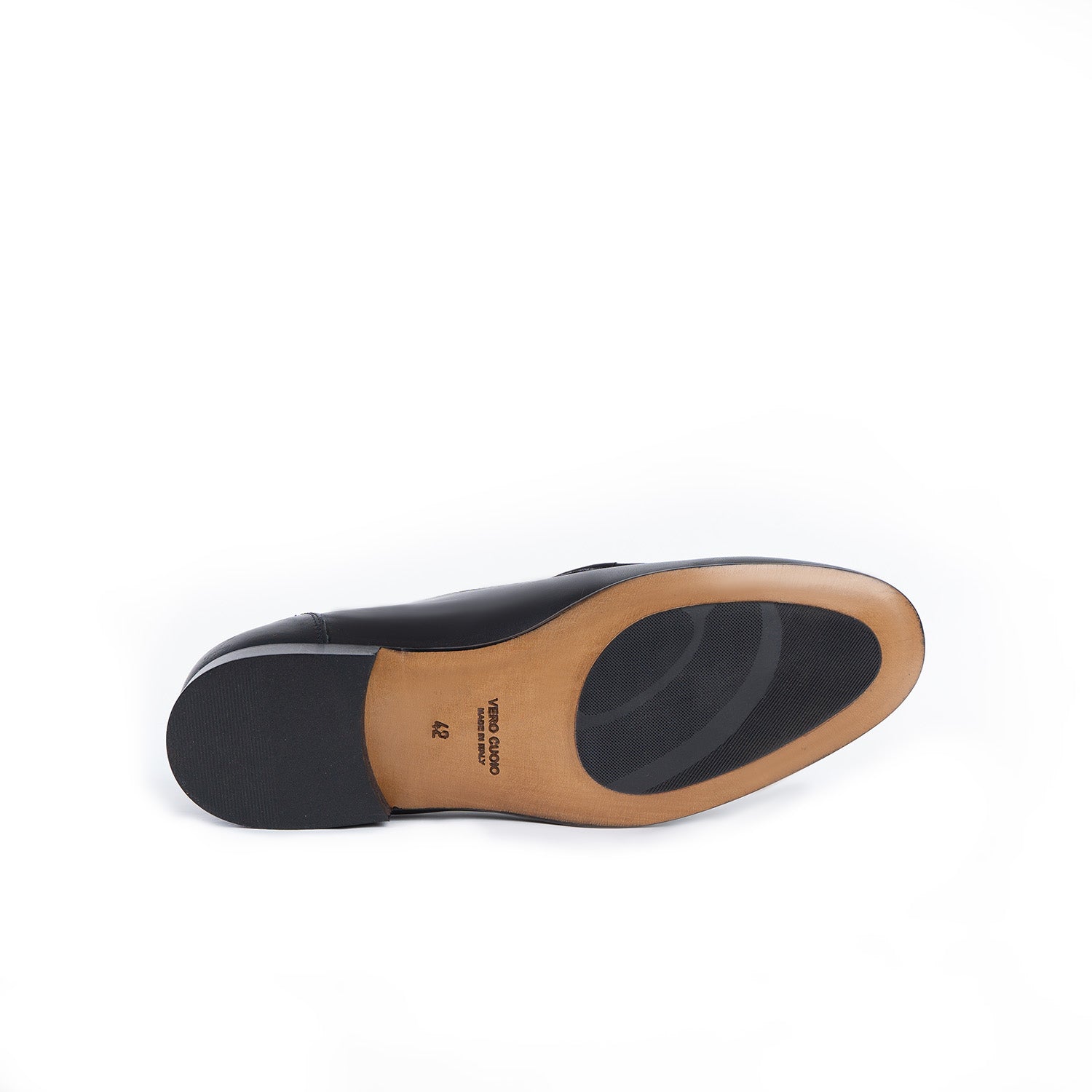 Mocasín de lujo para hombre en piel con suela de cuero